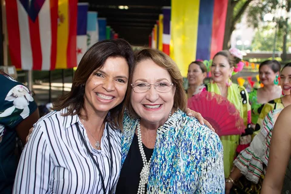 Marthaly with Mayor Teresa Jacobs at a Hispanic Heritage celebration