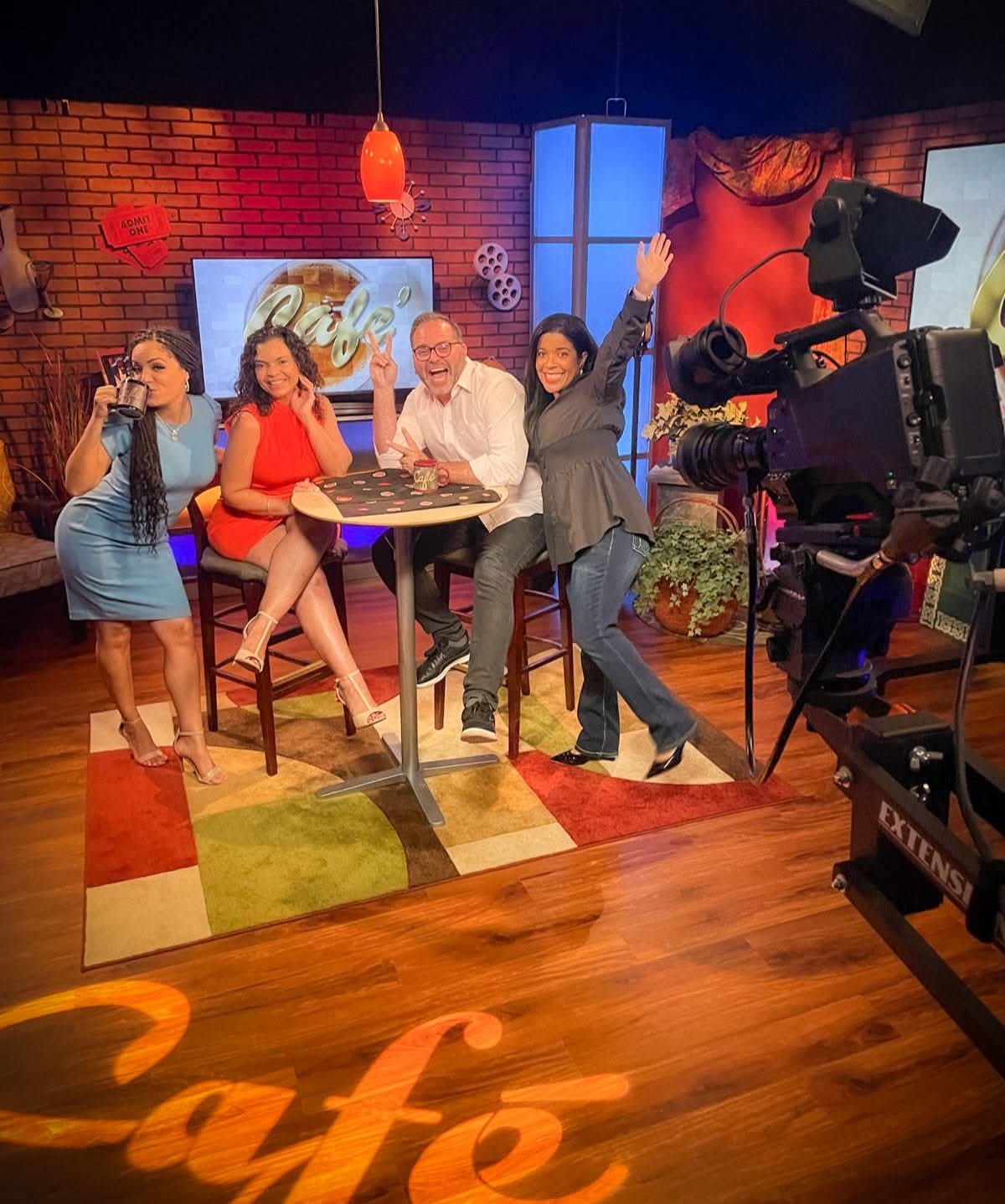 Marthaly during a guest appearance on Café television show